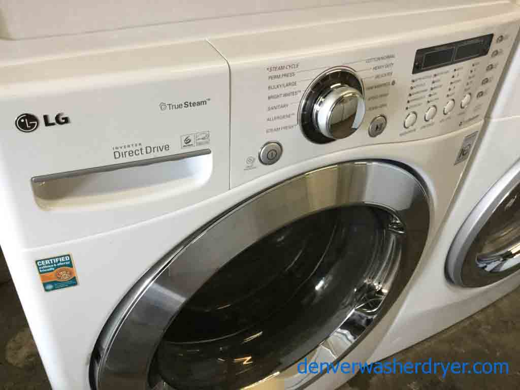 Large Images for LG FrontLoad Washer Dryer Set, Stackable, 220v, Steam