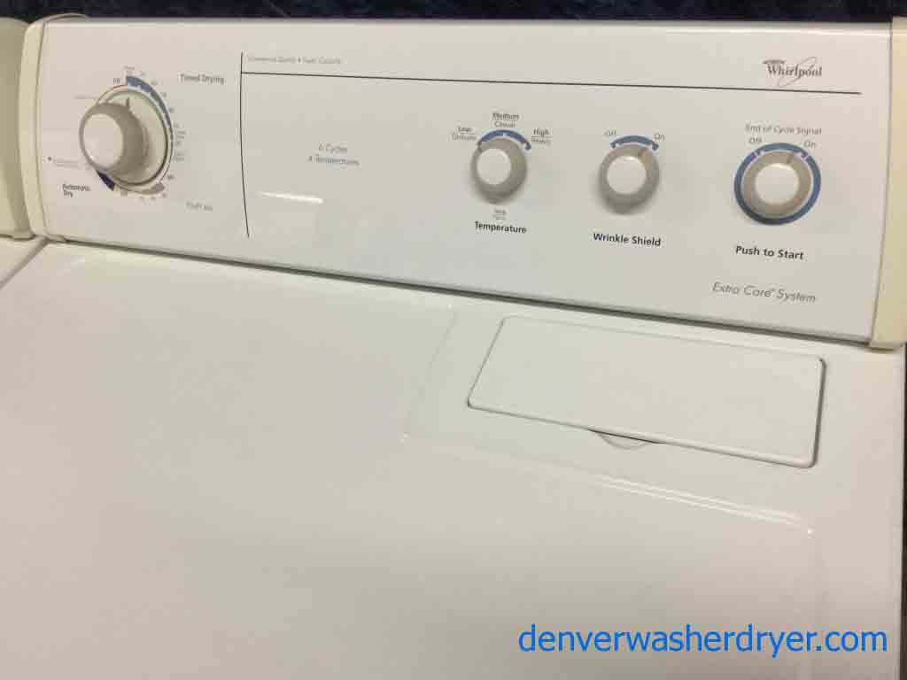 Direct-Drive Whirlpool Washing Machine and Matching Electric Dryer, Heavy-Duty, Full-Size