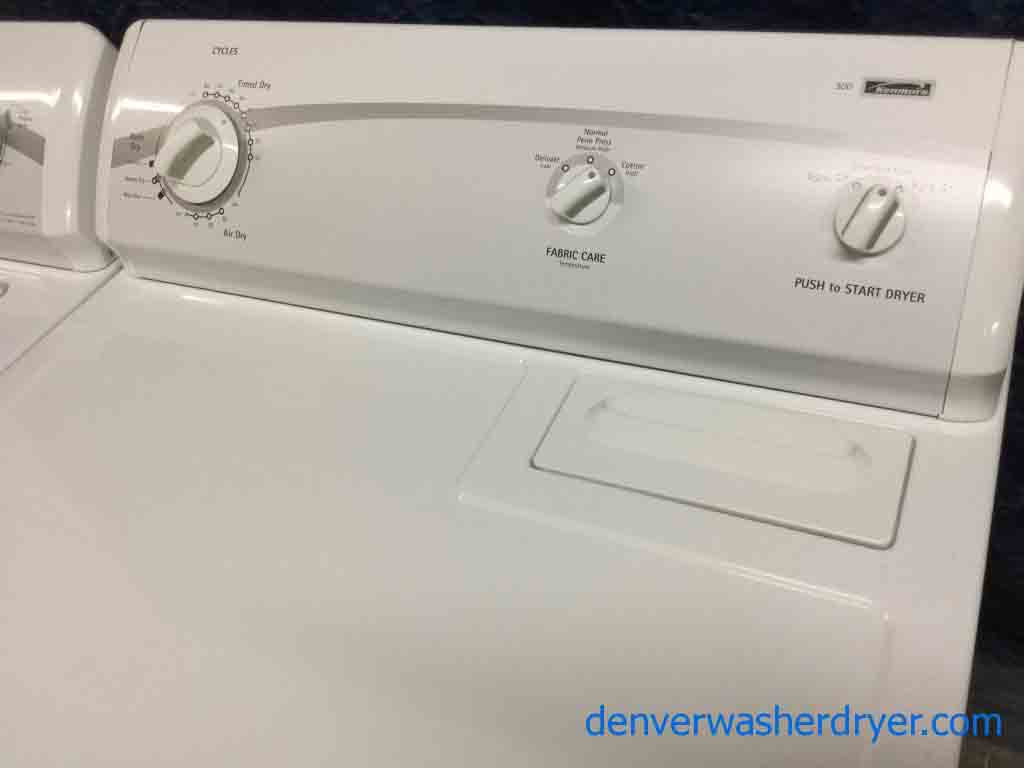 Classic Kenmore Direct-Drive Washer Dryer Set, Super Capacity, 1-Year Warranty, 220v