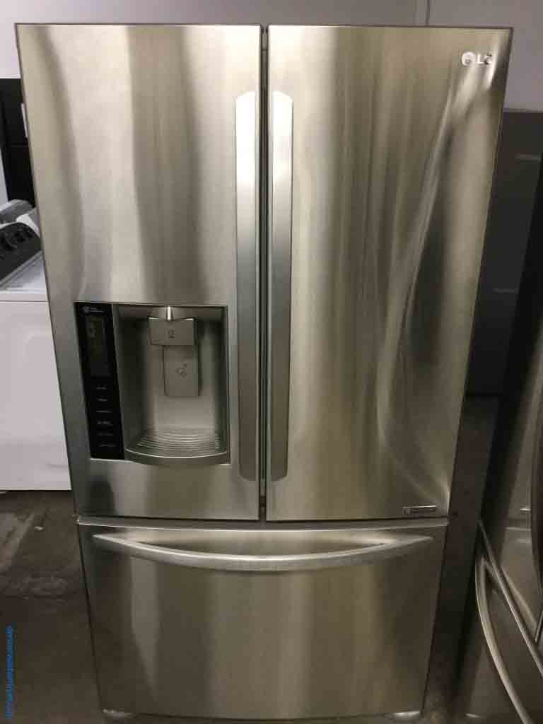 Large Images for Stainless Refrigerator, LG, Inverter Compressor, InDoor Water, French Door, 24