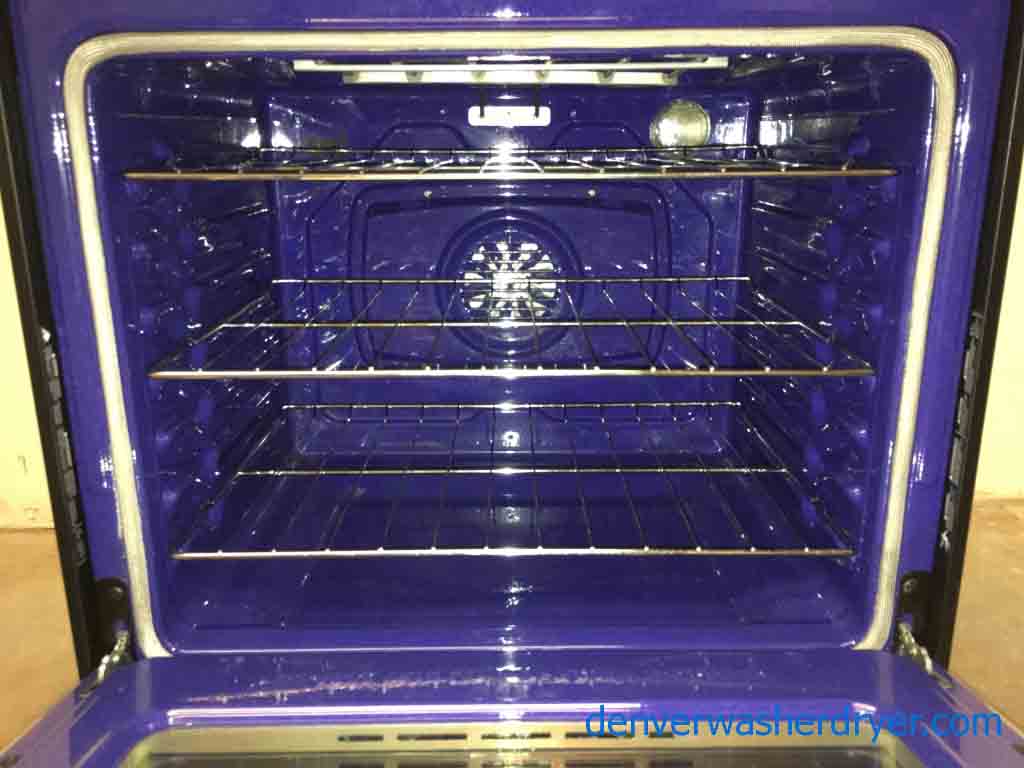 Stainless Range, 5-Burner Glass-Top, LG, Electric, 30″, Freestanding