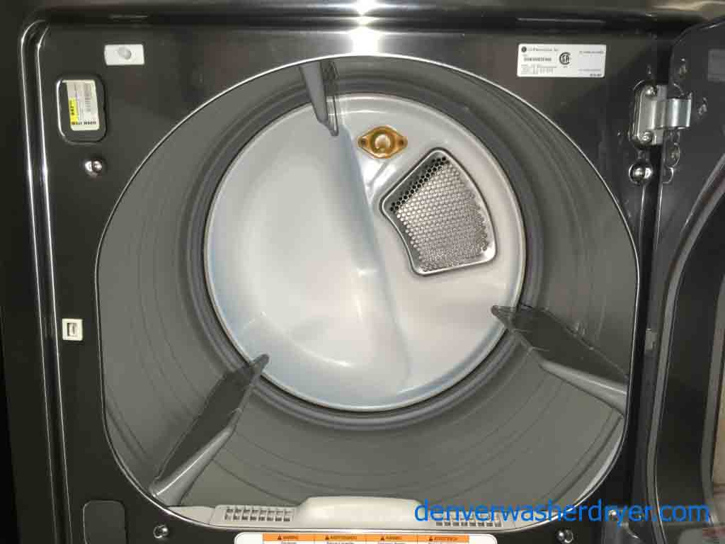 Top-Load LG Laundry Set, Electric Dryer, 4.3 Cu. Ft. Washer, Graphite Steel Metallic