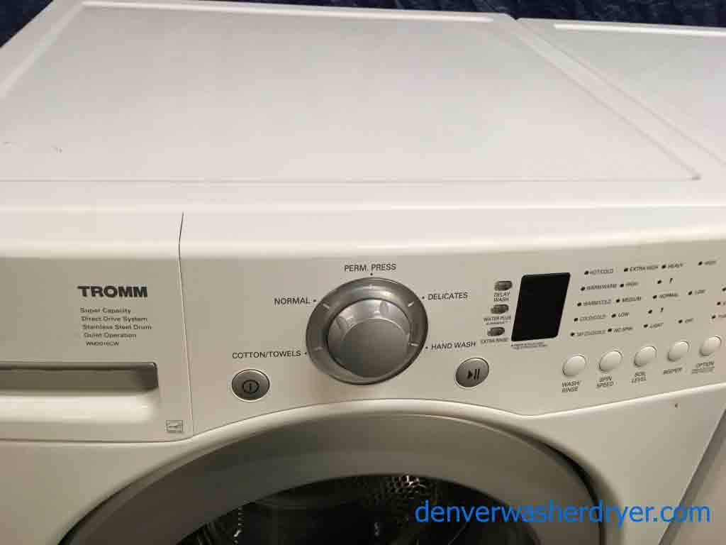 Luxurious LG Front Load Stackable Washer and Dryer with 1-Year Warranty!