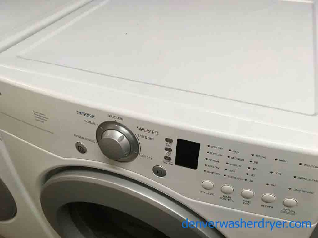 Luxurious LG Front Load Stackable Washer and Dryer with 1-Year Warranty!