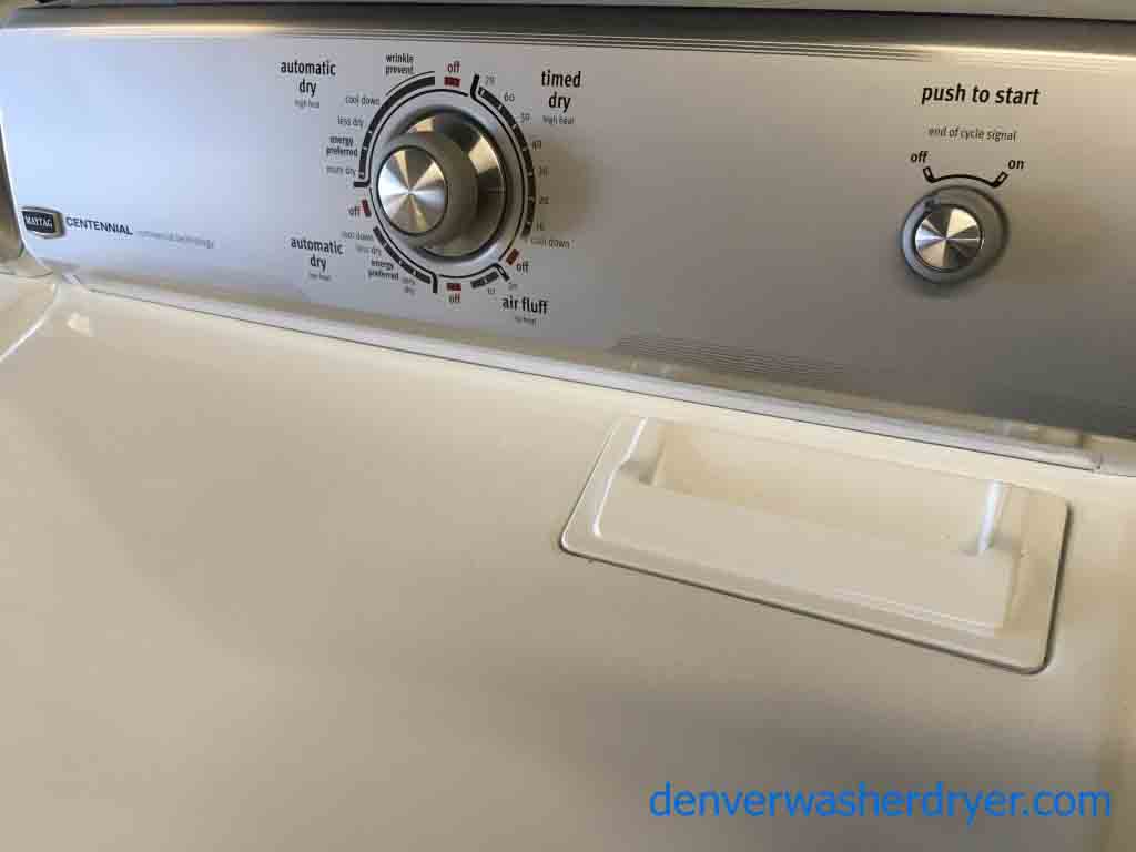 Amazing Maytag Washer and Dryer Set, 1-Year Warranty with fridge 3188