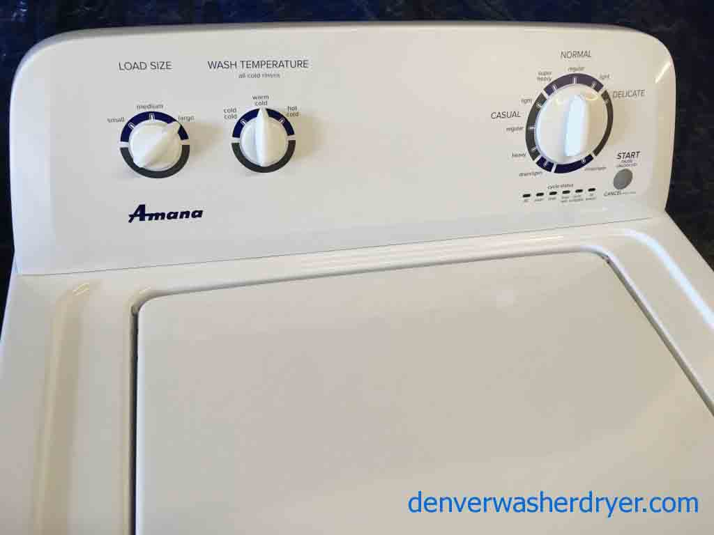 Adorable Amana White Washer, Full-Size Agitator with 6-Month Warranty!