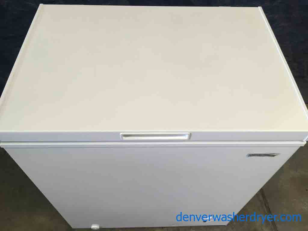 New White Insignia 5 Cubic Foot Chest Freezer Scratch-and-Dent Special