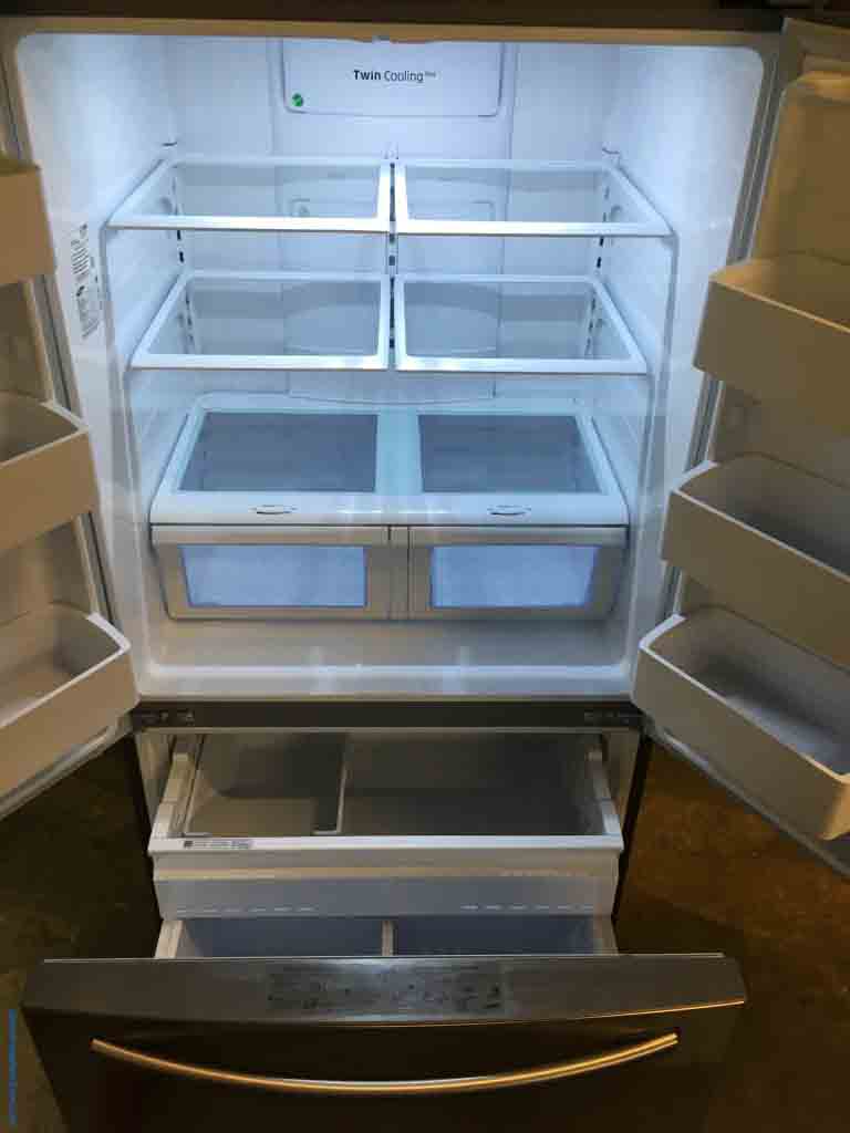 New Shiny Stainless Samsung 26 Cu. Ft. French Door Refrigerator