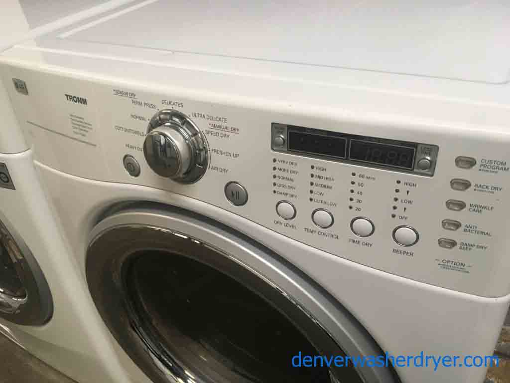 Large Images for Stackable LG Tromm FrontLoad Energy Star Washer/Dryer Set with 1Year Warranty