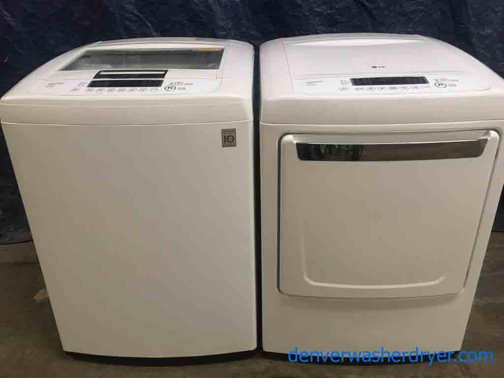 Direct Dive LG Top Loading Energy Star Washer with Matching Dryer!