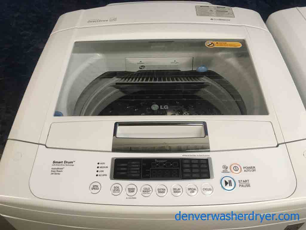 Direct Dive LG Top Loading Energy Star Washer with Matching Dryer!
