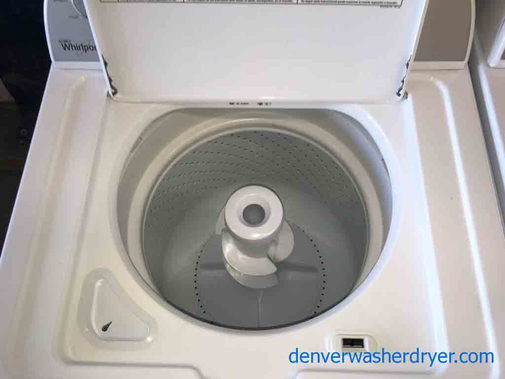 Matching White Whirlpool Washer and Dryer Set with a 6-Month Warranty!