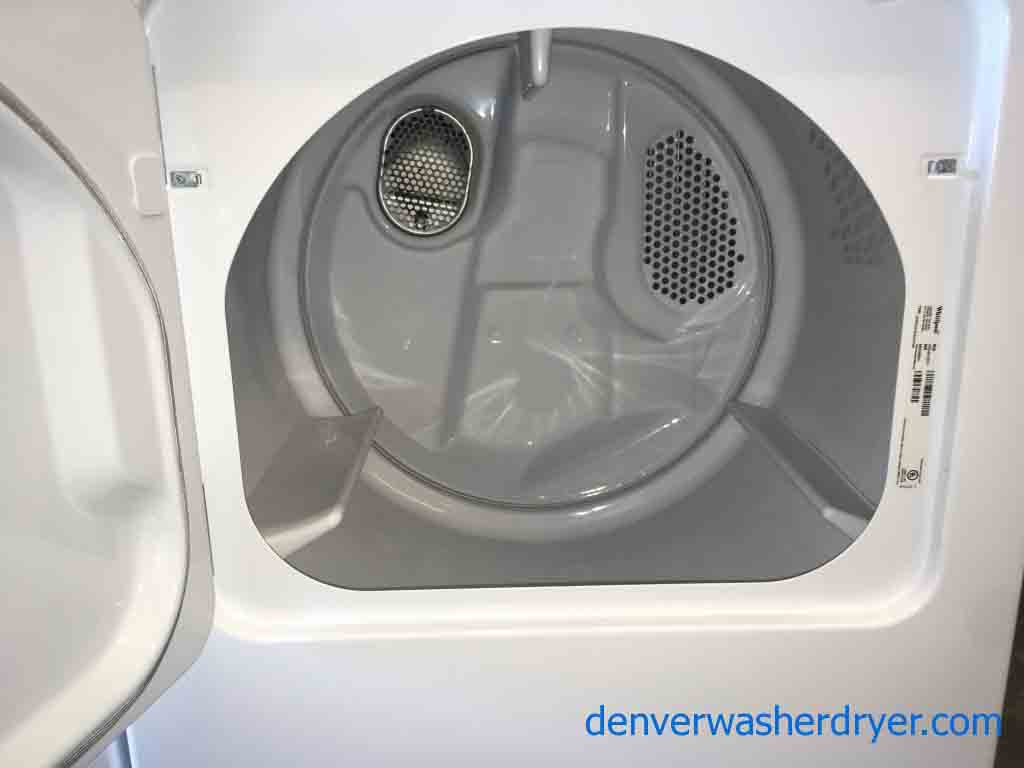 Matching White Whirlpool Washer and Dryer Set with a 6-Month Warranty!