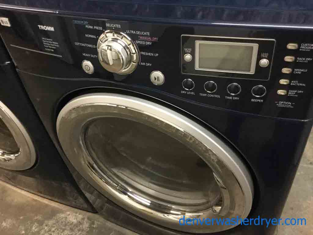 Large Images for Beautiful BLUE LG FrontLoad Washer, Electric Dryer