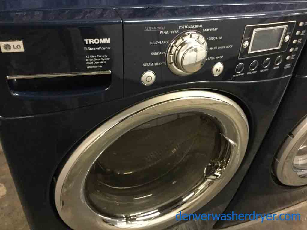 Large Images for Beautiful BLUE LG FrontLoad Washer, Electric Dryer