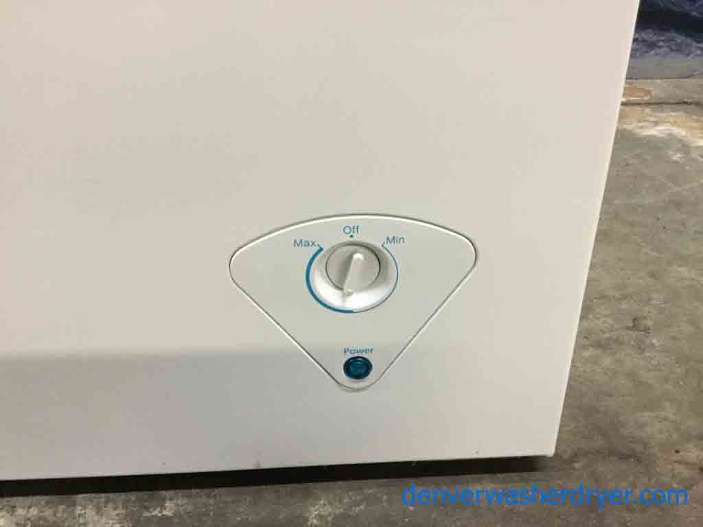 Brand-New White Chest Freezer, 5 Cu. Ft, by Insignia, 1-Year Warranty