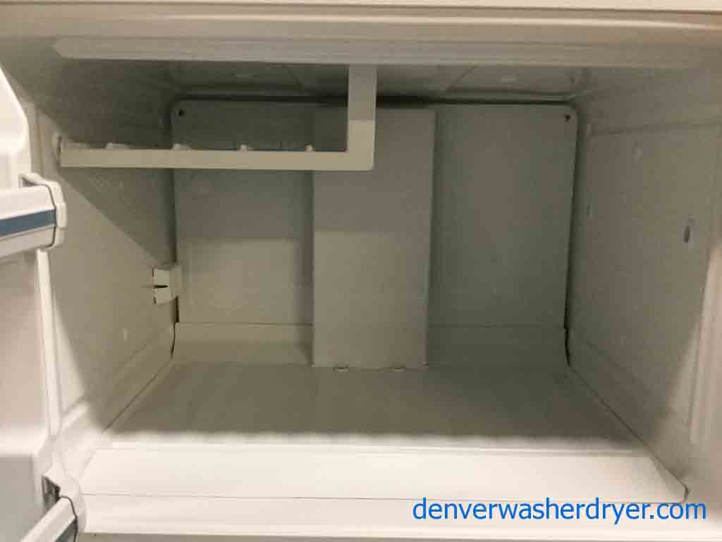Scratched & Dented 16 Cu. Ft. Refrigerator, GE, White, Clean and Cold, 1-Year Warranty