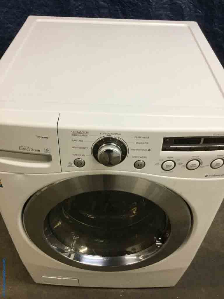 LG Front-Load Washing Machine, Steam & Sanitary Cycles, 4.5 Cu.Ft, in White, Direct-Drive