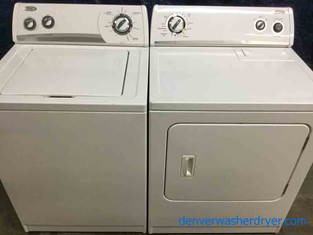 Heavy-Duty, Direct-Drive Whirlpool Washer, Electric Dryer, Matching Set, Super Capacity! 5 year