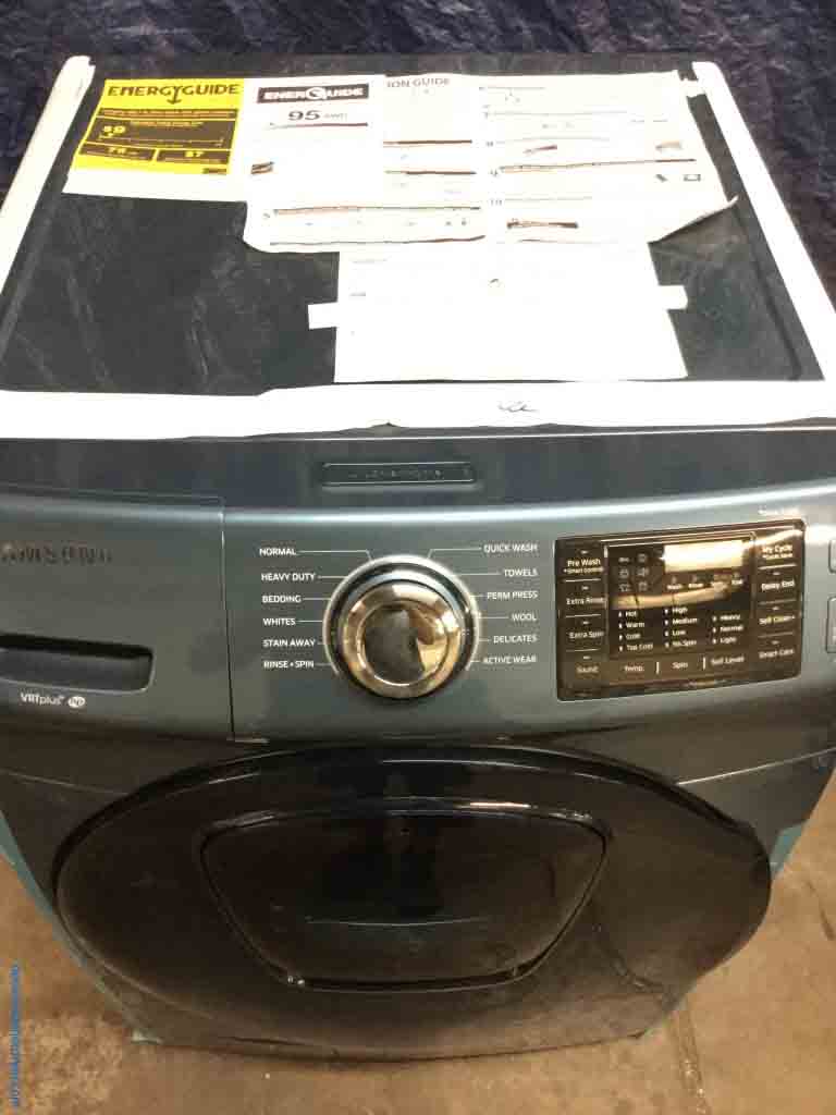 NEW! Beautiful Blue Samsung Front-Load Washing Machine, 4.5 ft.³