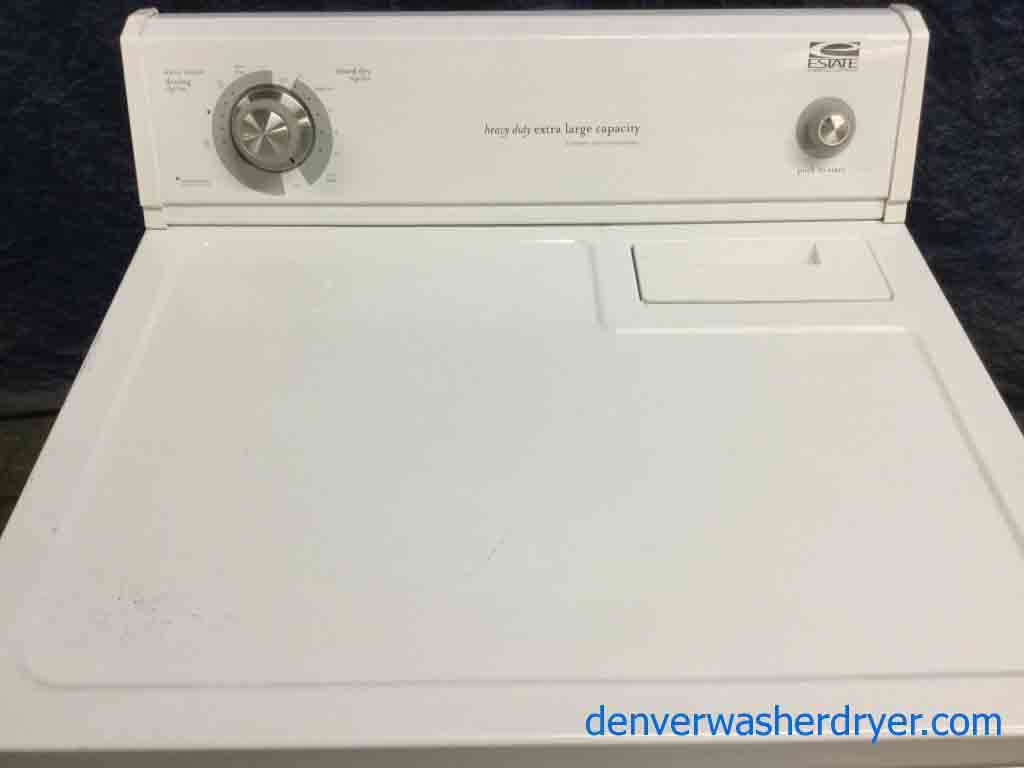Cute Little Estate(Whirlpool) Dryer, Electric, XL Capacity, White, Discount Appliance! and Modern Whirlpool Washer, Energy Star, with 6-Month Warranty