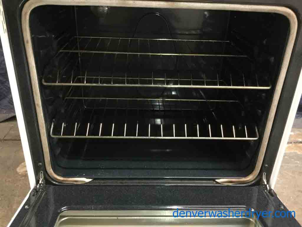 Large Images for 30″ Freestanding White GlassTop Samsung Stove/Oven