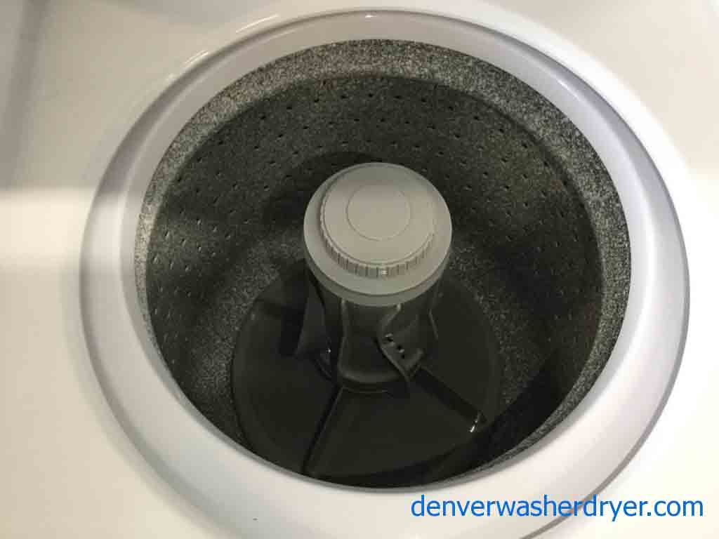 GE Spacemaker Washer|Dryer Set, 24″ Wide, Stacked (Unitized), Electric, Near New! 2 year warranty