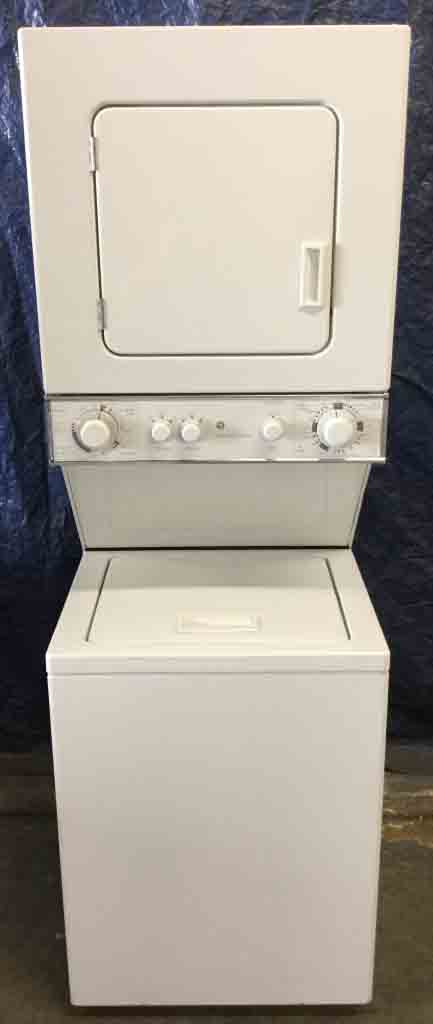 GE Spacemaker Washer|Dryer Set, 24″ Wide, Stacked (Unitized), Electric, Near New! 2 year warranty
