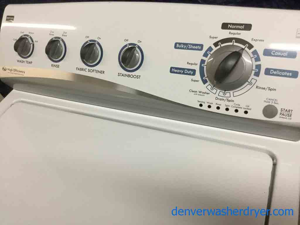 Kenmore Washing Machine, High Efficiency, Energy Star, Full-Size, Super Capacity- 5 year
