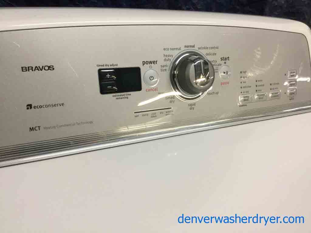 Maytag Bravos X Washer|Dryer Set, Commercial Technology, Ecoconserve with 6 Month Warranty