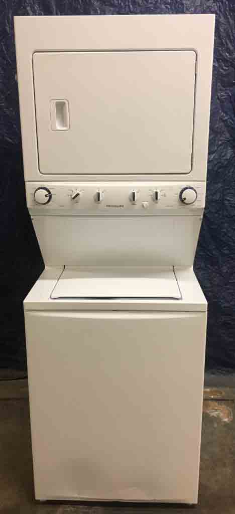 NEW Scratch & Dent special White Frigidaire Stack Set- 1 year warranty