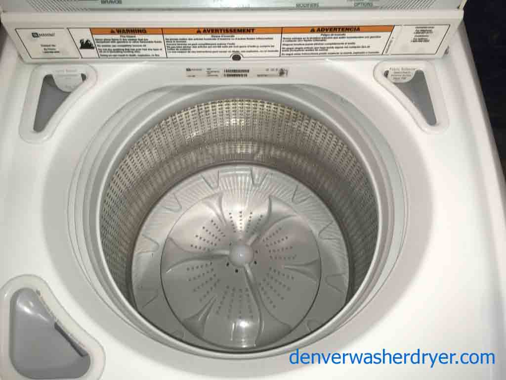 Single White Maytag HE Washing Machine, 1-Year Warranty
