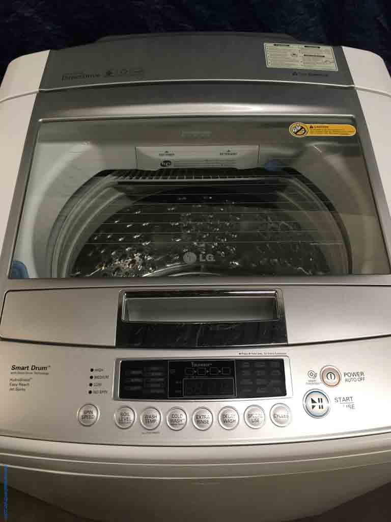 High-End LG Top-Load Washing Machine, HE, 4.5 Cu. Ft., Direct-Drive, White, 1-Year Warranty