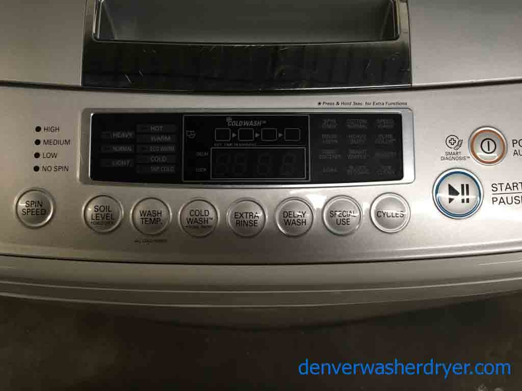 High-End LG Top-Load Washing Machine, HE, 4.5 Cu. Ft., Direct-Drive, White, 1-Year Warranty