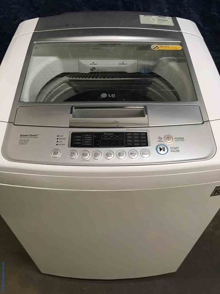 High-End LG Top-Load Washing Machine, HE, 4.5 Cu. Ft., Direct-Drive, White, 1-Year Warranty