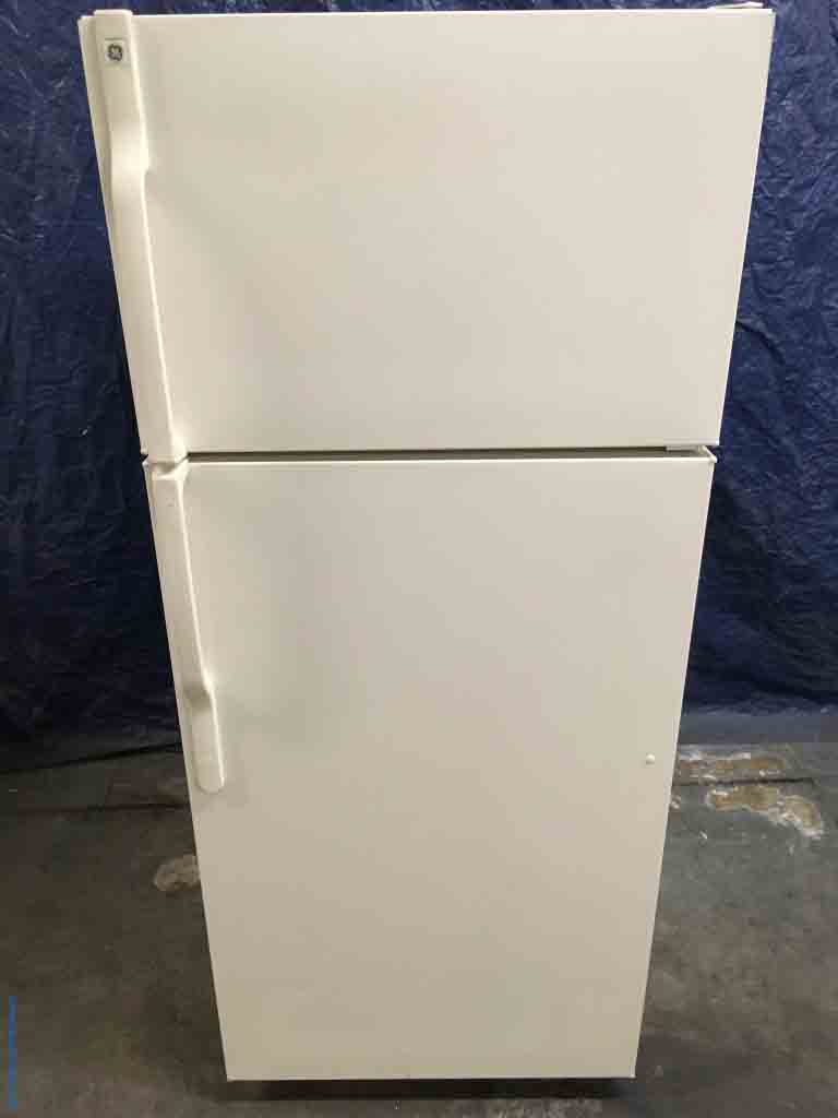 Large Images for Glorious GE Refrigerator, Large 18 Cu. ft. Capacity, Beige Color, Glass Shelves
