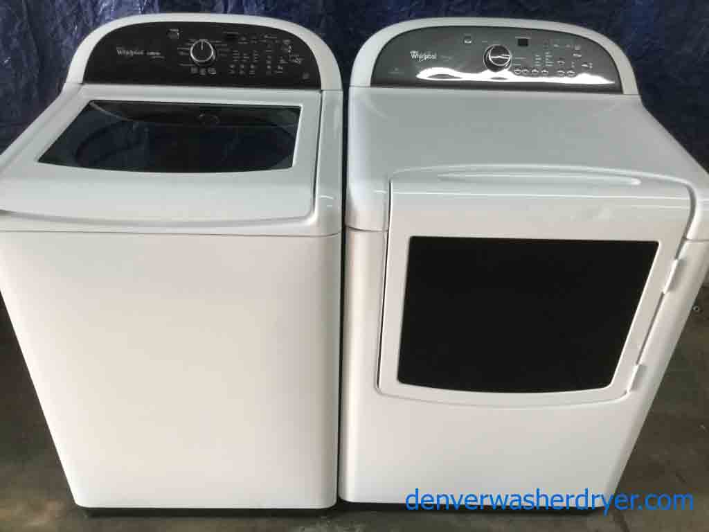 High-End Whirlpool Cabrio Platinum Direct-Drive Washer, Electric Dryer, Energy Star