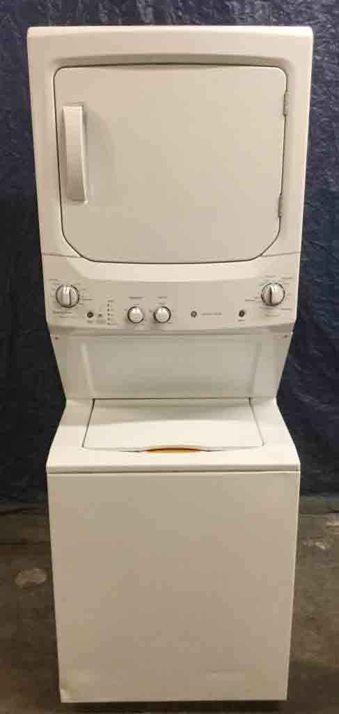 Newer Model GE Full-Sized Stackable 27″ Laundry Center, 220V, Clean and Warrantied!