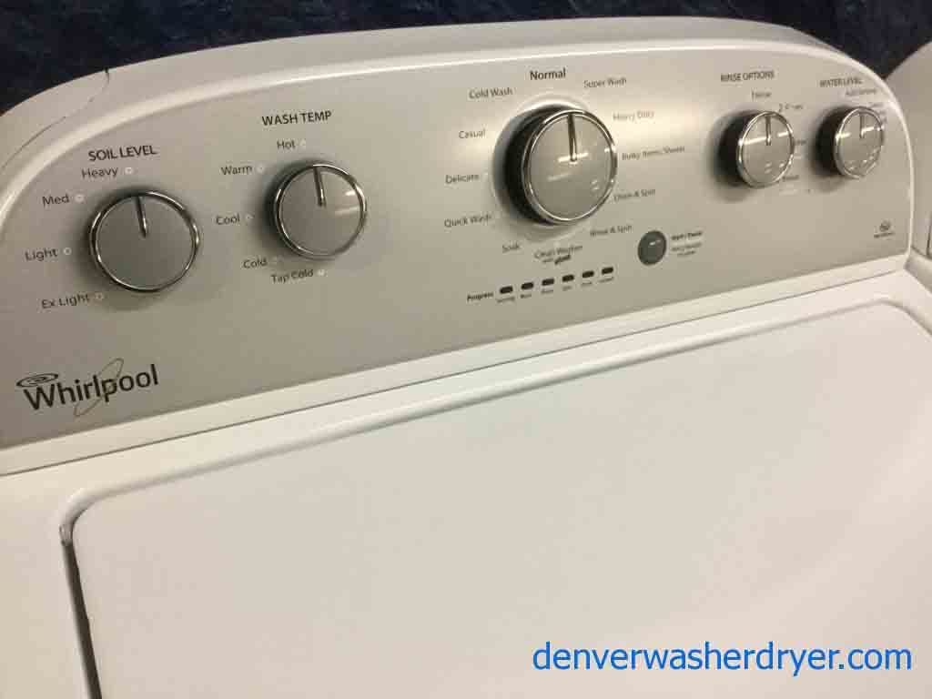 Full-Sized Whirlpool Washer|Dryer Set, Newer Model, Electric Dryer, 1-Year Warranty!