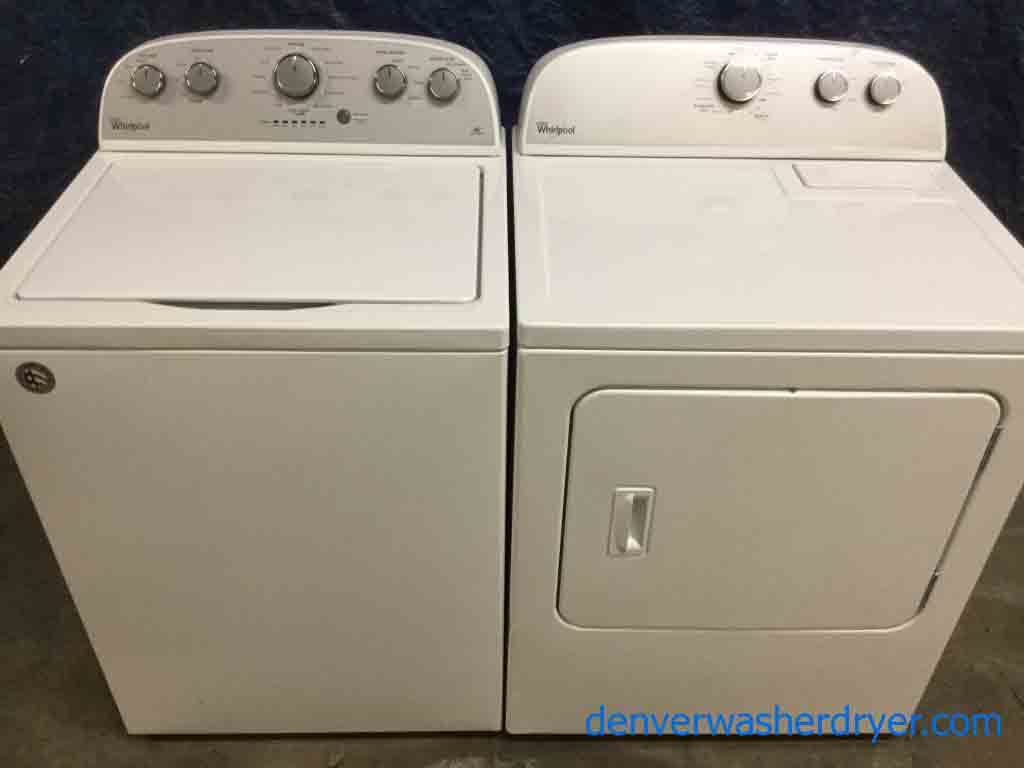 Full-Sized Whirlpool Washer|Dryer Set, Newer Model, Electric Dryer, 1-Year Warranty!