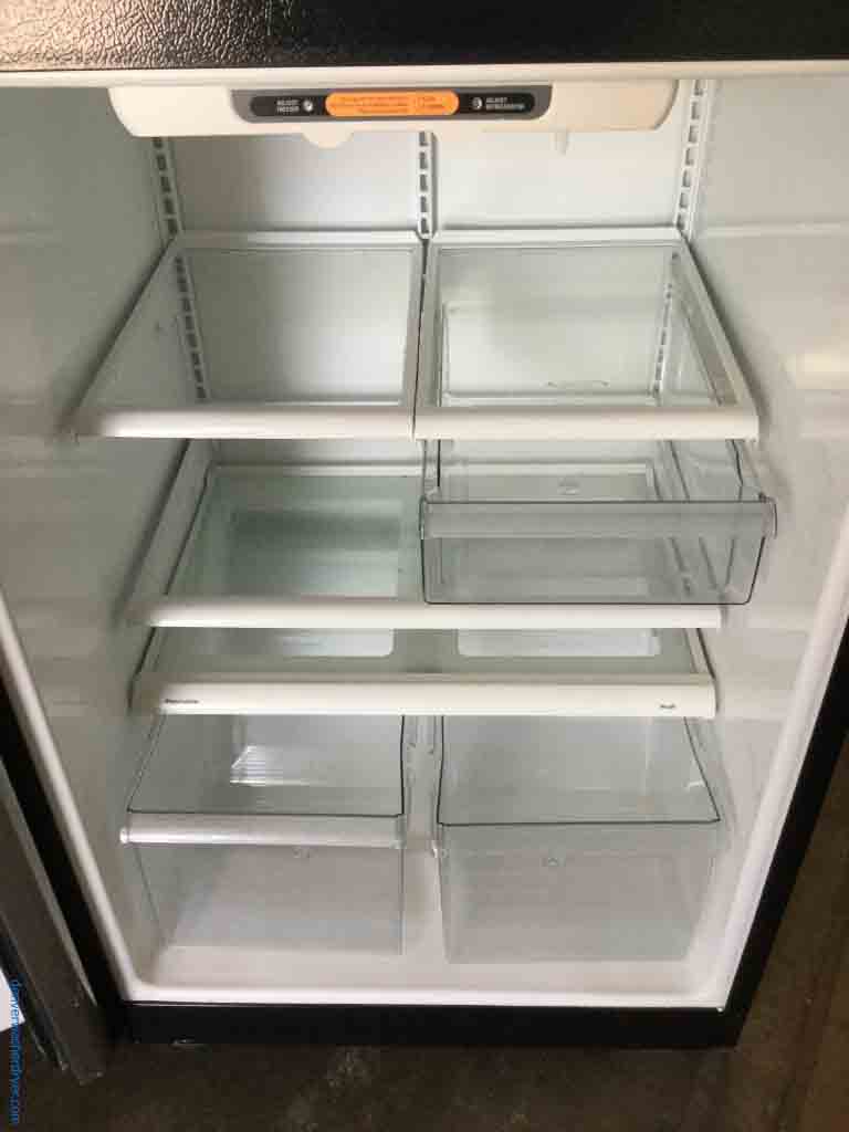 Used Stainless Top-Mount Refrigerator, 18 Cu. Ft., GE, Glass Shelves, 1-Year Warranty!