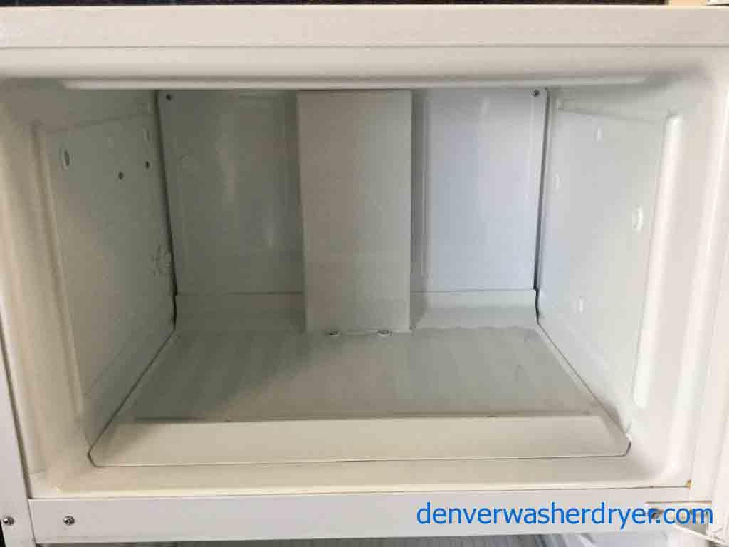 Discount Refrigerator, 14 Cu. Ft. Hotpoint(GE), White, Clean, 1-Year Warranty