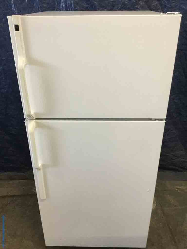 Discount Refrigerator, 14 Cu. Ft. Hotpoint(GE), White, Clean, 1-Year Warranty