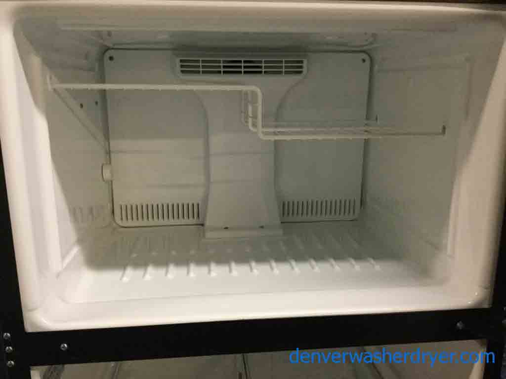 Large Images for Black GE Refrigerator, TopMount, Glass Shelves, 18 Cu. Ft. , 1Year Warranty