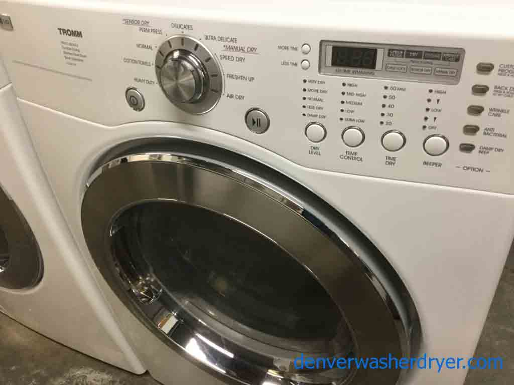 Large Images for FrontLoad Stackable LG WasherDryer Set, Sanitary