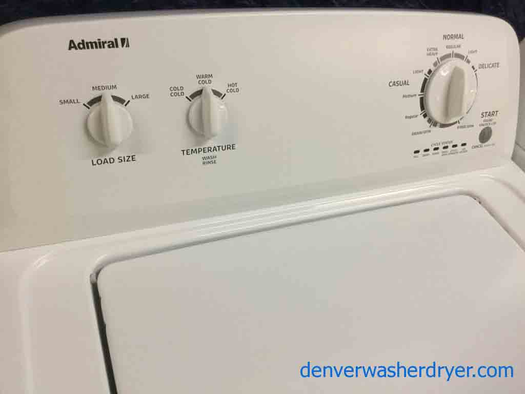 Full-Sized Washer, Electric Dryer Set by Admiral(Maytag)
