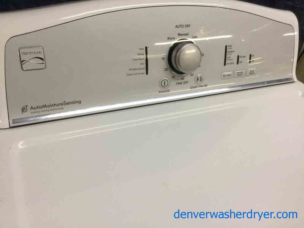 Kenmore Washer Dryer Set, Full-Size, HE, Electric in White