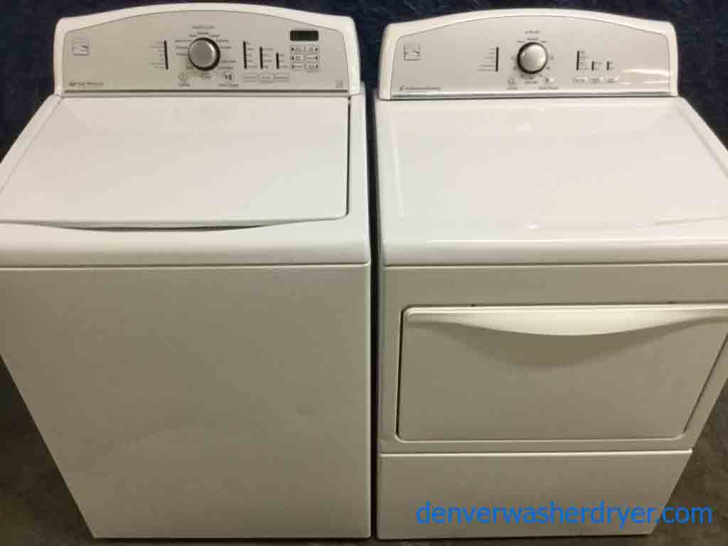 Kenmore Washer Dryer Set, Full-Size, HE, Electric in White