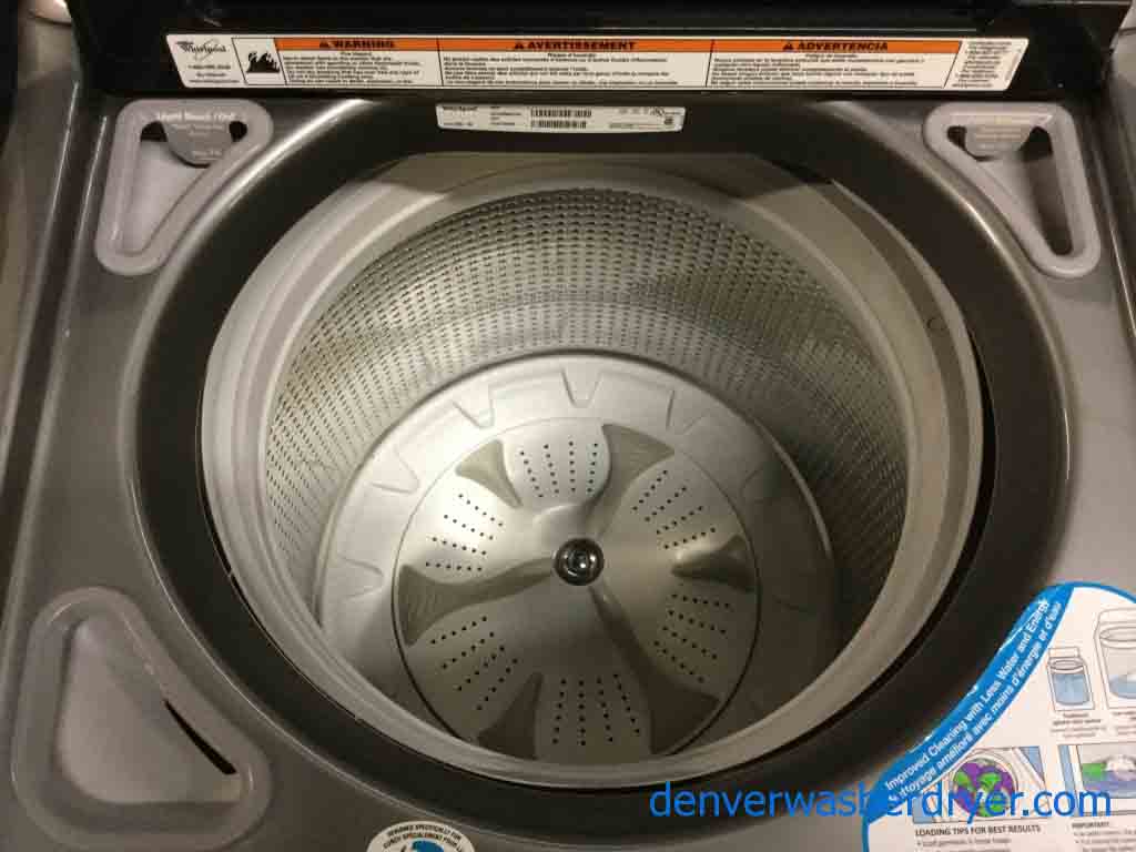 Silver Whirlpool Cabrio Platinum Direct-Drive Washing Machine, Top-of-the-Line, 1-Year Warranty!