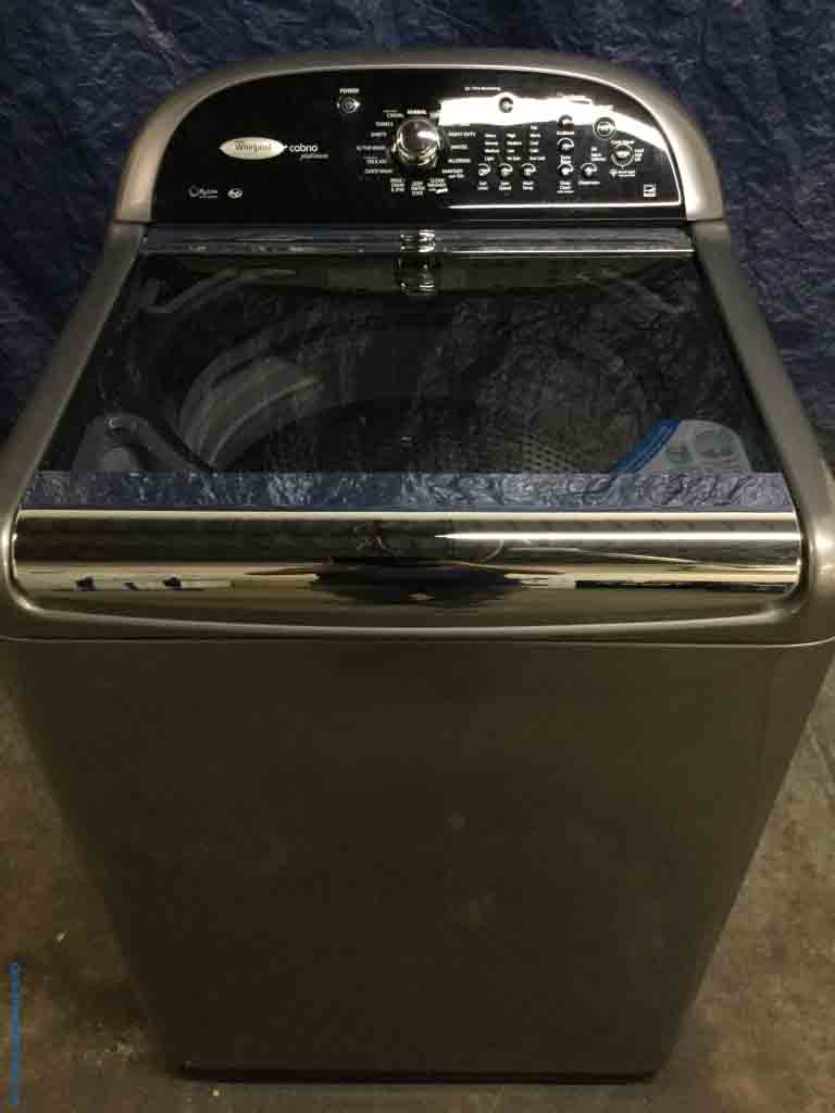 Silver Whirlpool Cabrio Platinum Direct-Drive Washing Machine, Top-of-the-Line, 1-Year Warranty!